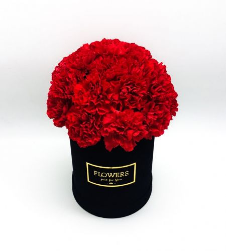 Box kwiatowy "Czerwona elegancja maxi"