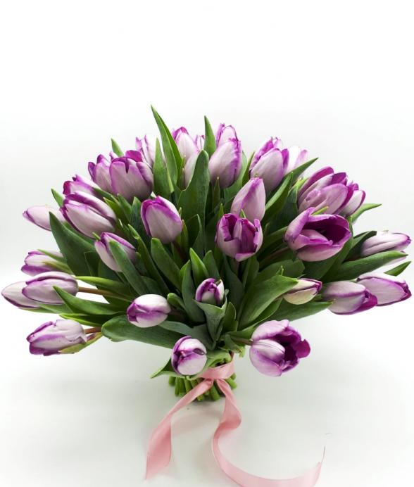 Bukiet "Fioletowe tulipany" maxi